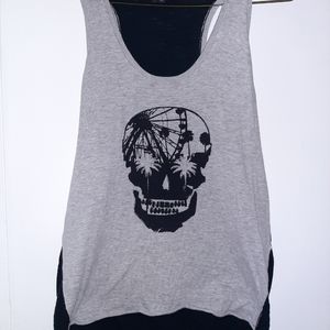 SKULL CASHMERE TANK